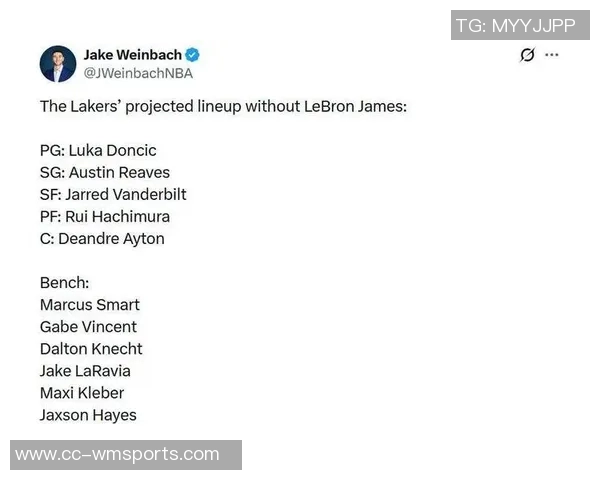 湖人首发阵容基本确定最后一席将在斯玛特拉拉维亚范德彪中产生